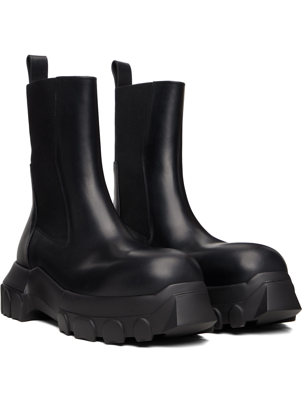 Black Concordians Beatle Bozo Tractor Chelsea Boots - 4