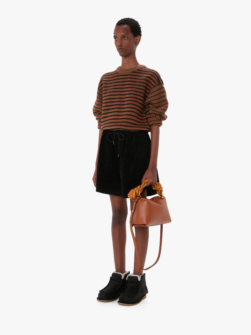 DRAWSTRING LEATHER SHORTS 4