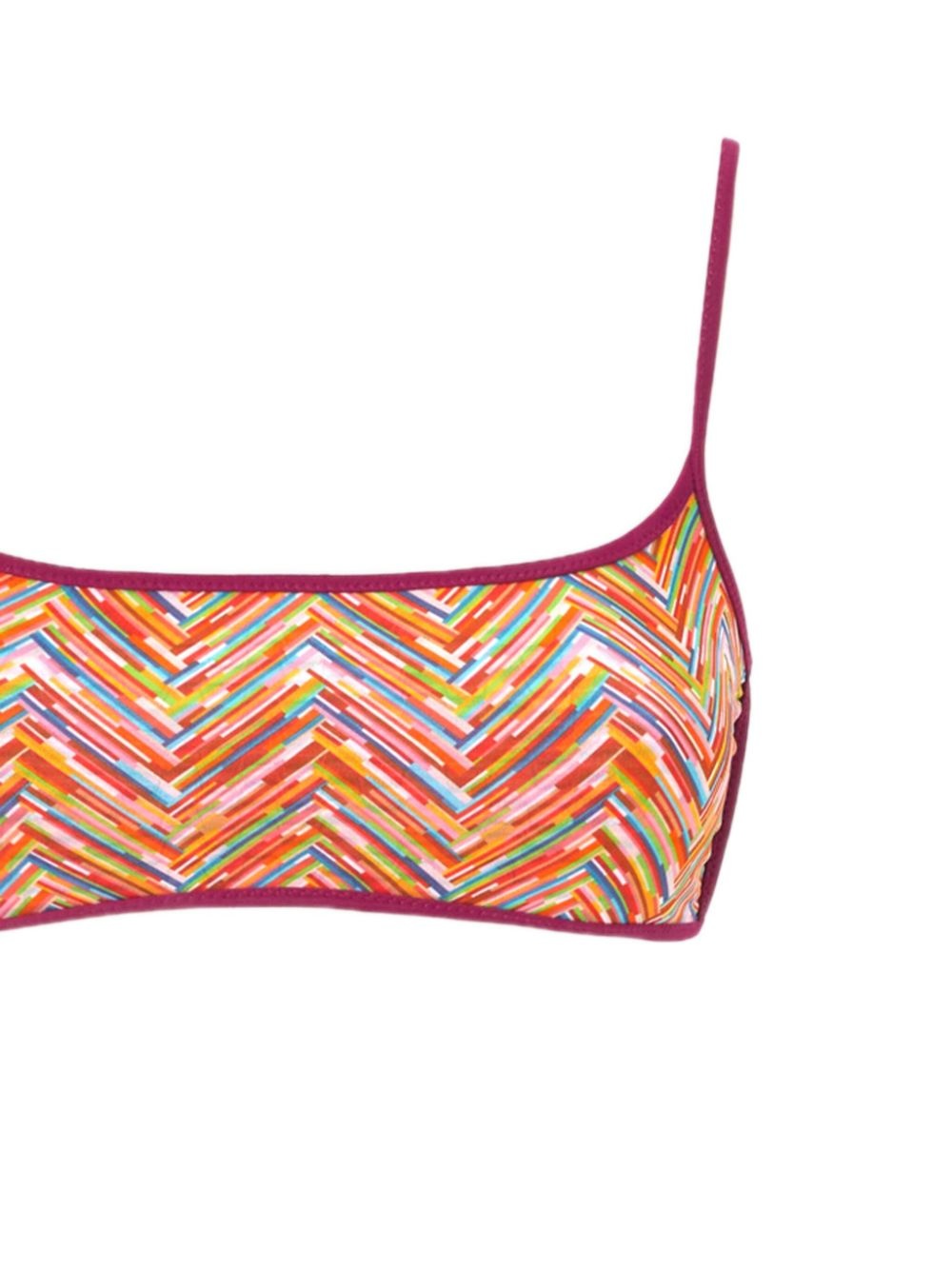 zigzag-print bikini - 2
