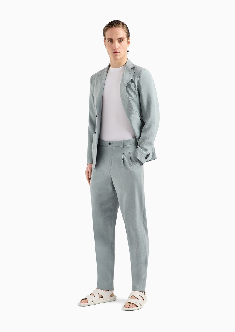 GIORGIO ARMANI Two-dart trousers in silk-blend twill outlook