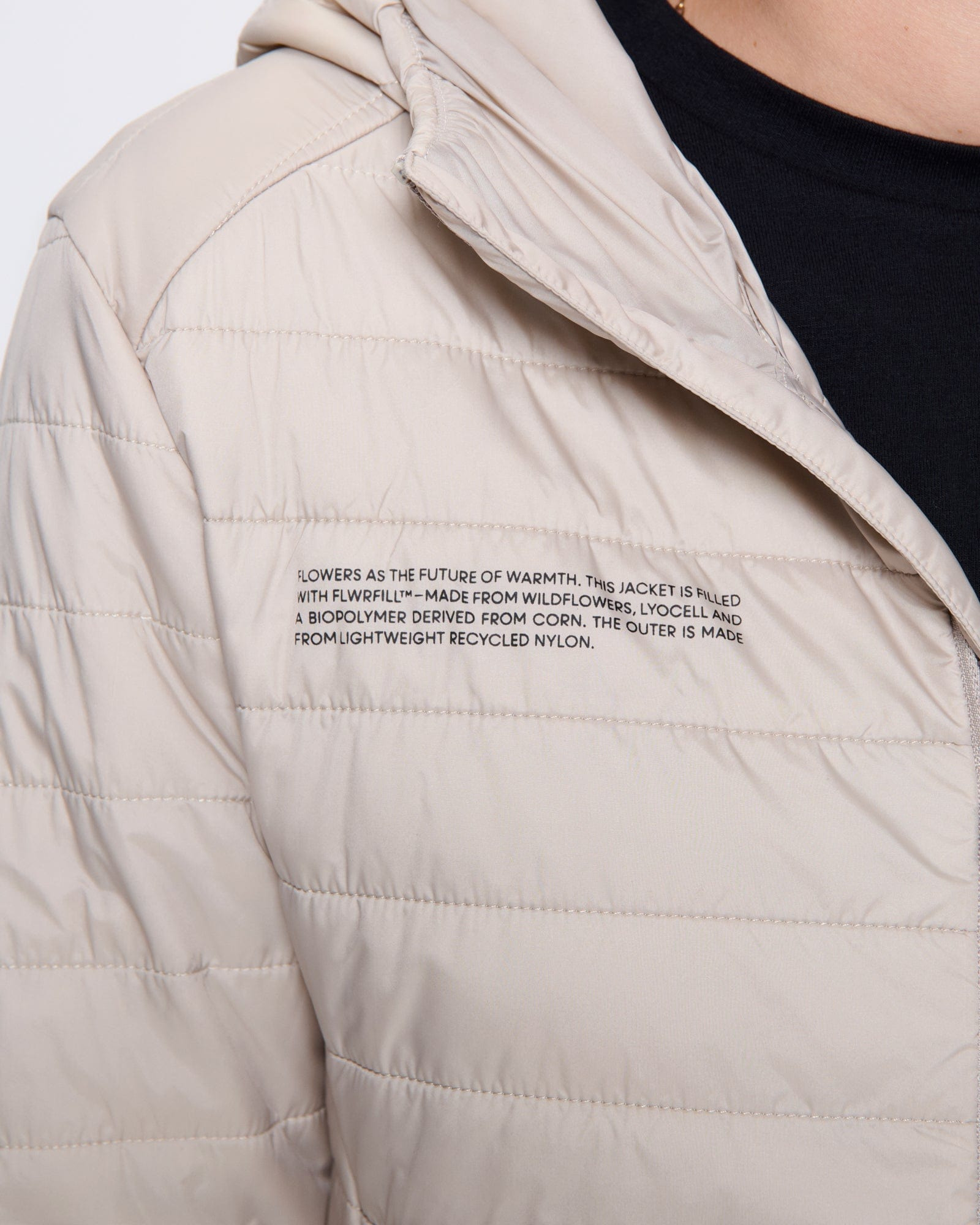 Womens Flower-Warmth Lite Jacket - Wheat Beige - 5