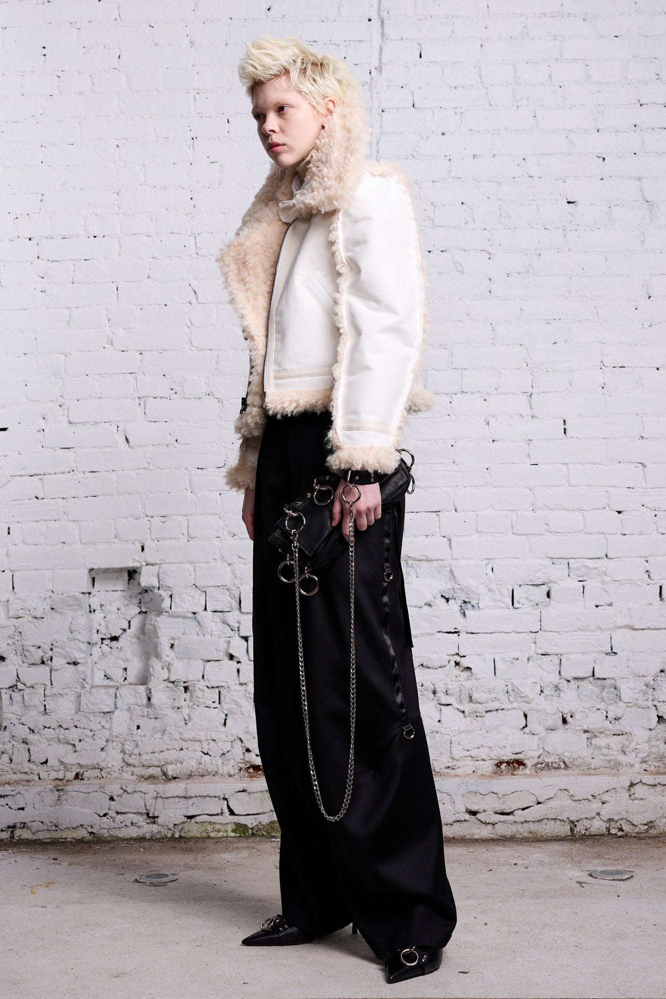 ARTICULATED TUXEDO TROUSER - BLACK - 3