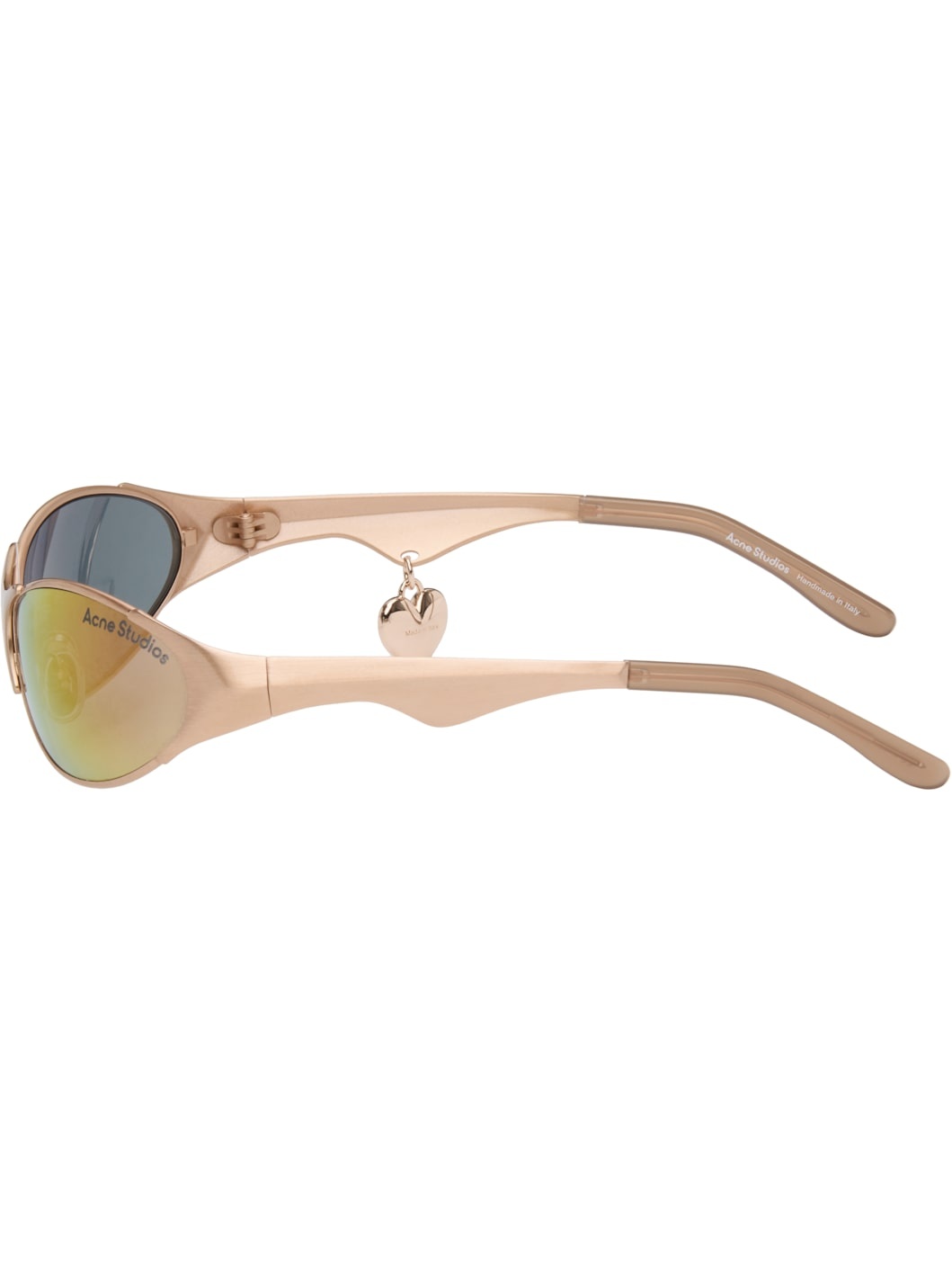 Rose Gold Metal Frame Charm Sunglasses - 3
