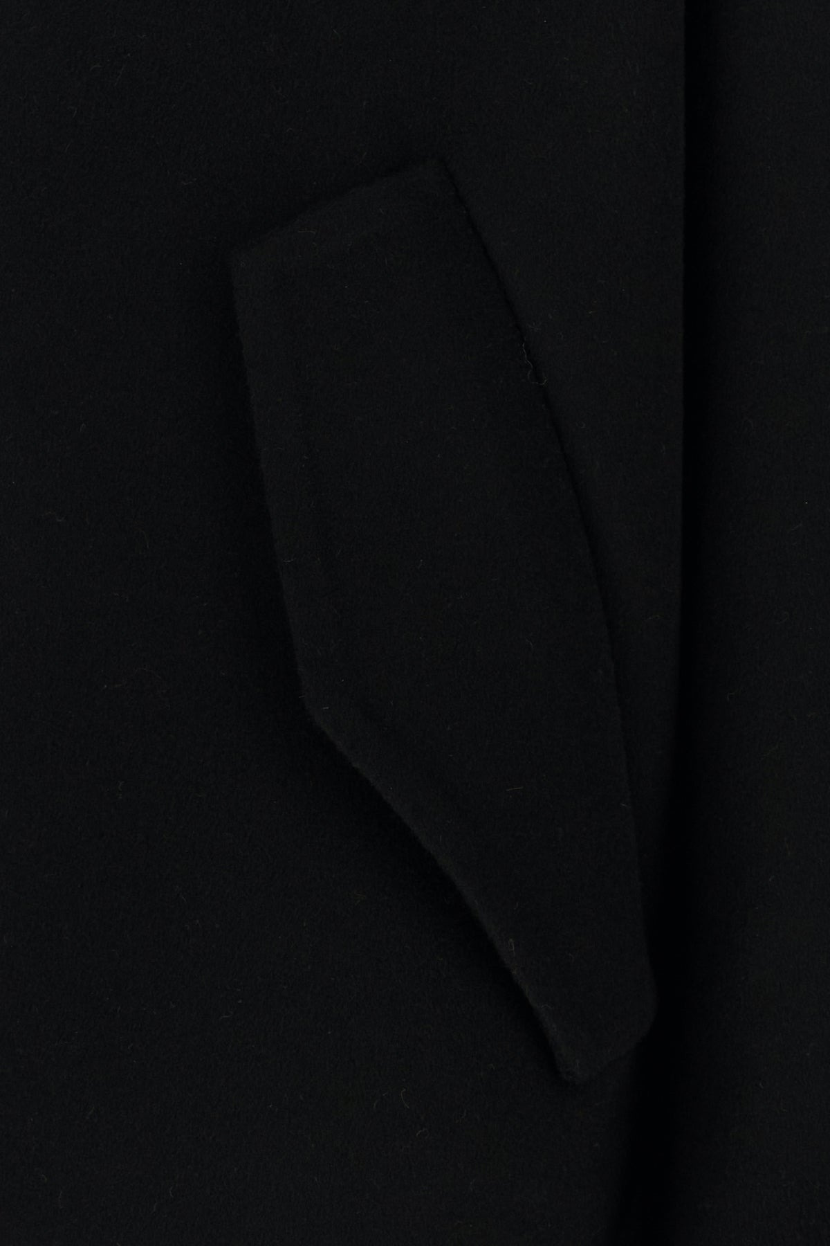 Black wool blend oversize jacket - 5
