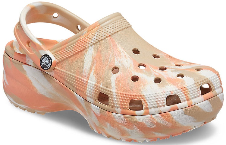 (WMNS) Crocs Classic Platformmarbled Clog 207176-2ZM - 4