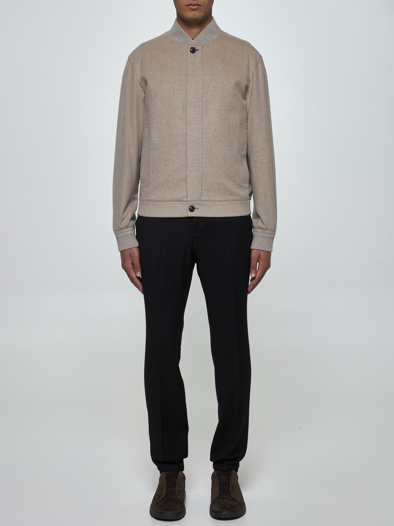 Cashmere bomber jacket - 2