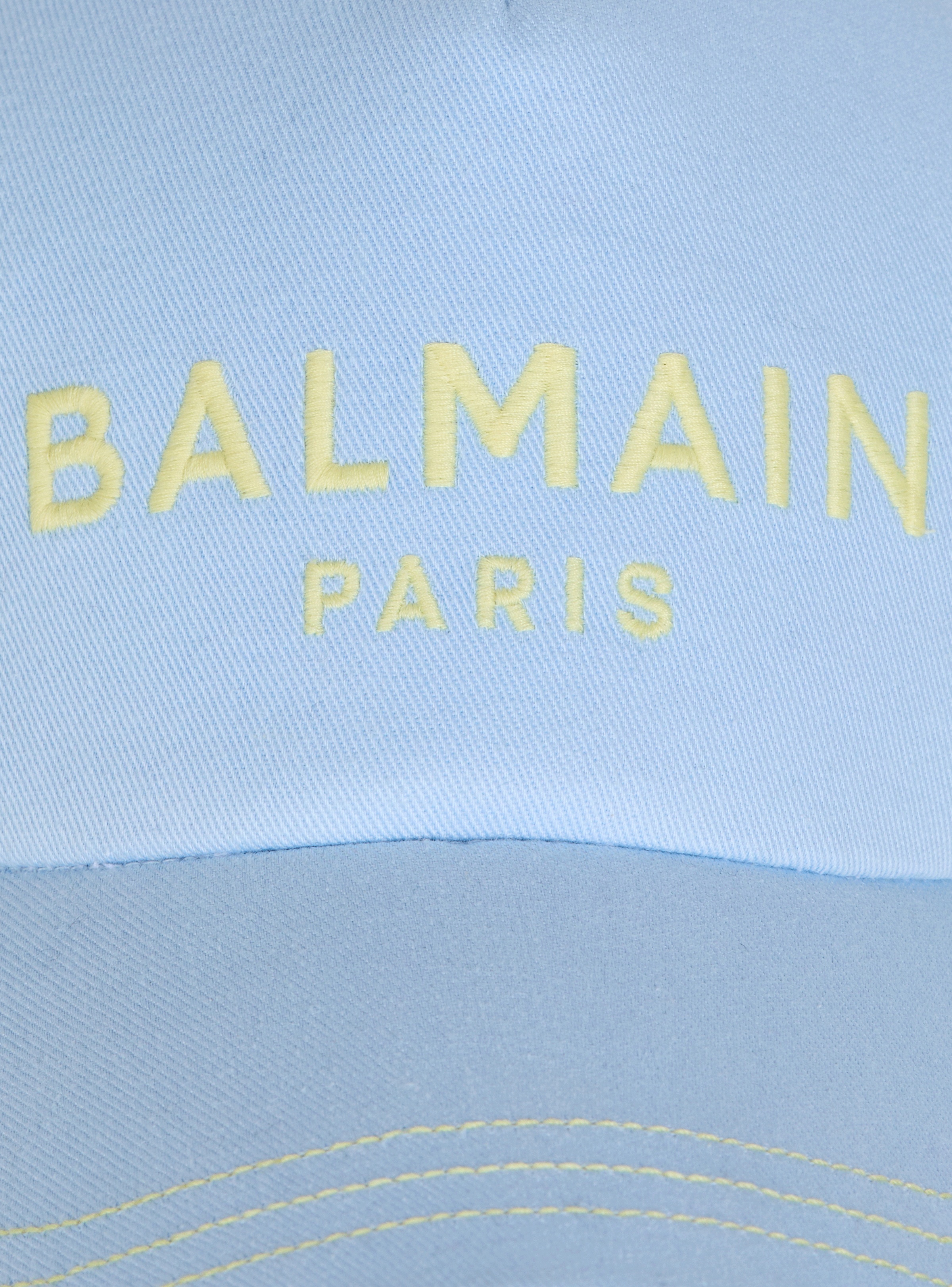 Cotton cap with Balmain Paris embroidery - 5