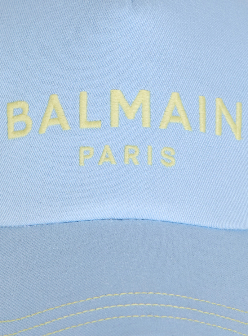Cotton cap with Balmain Paris embroidery 5