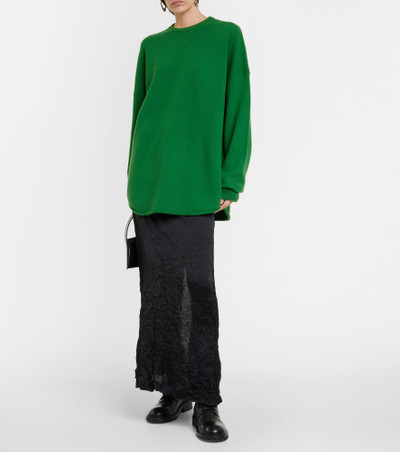extreme cashmere N°53 Crew Hop cashmere-blend sweater outlook
