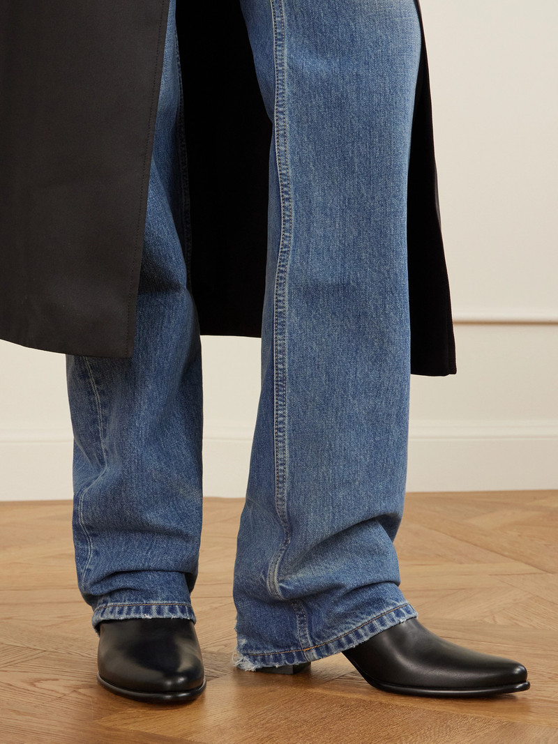 SAINT LAURENT Jill Leather Chelsea Boots outlook