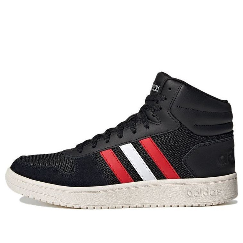 adidas neo Hoops 2.0 Mid 'Black Red White' FY5198 - 1