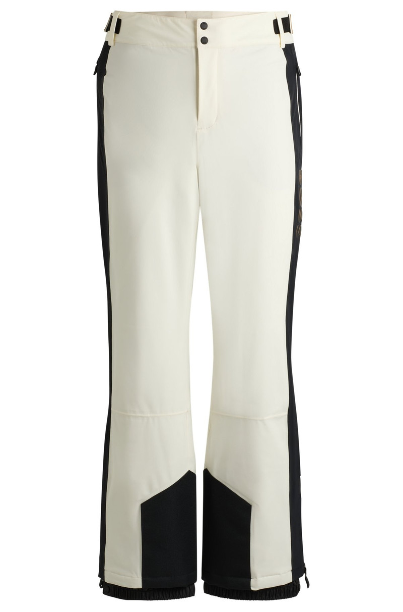BOSS SKI WATER-REPELLENT TROUSERS IN FLEECE-BONDED FABRIC 1