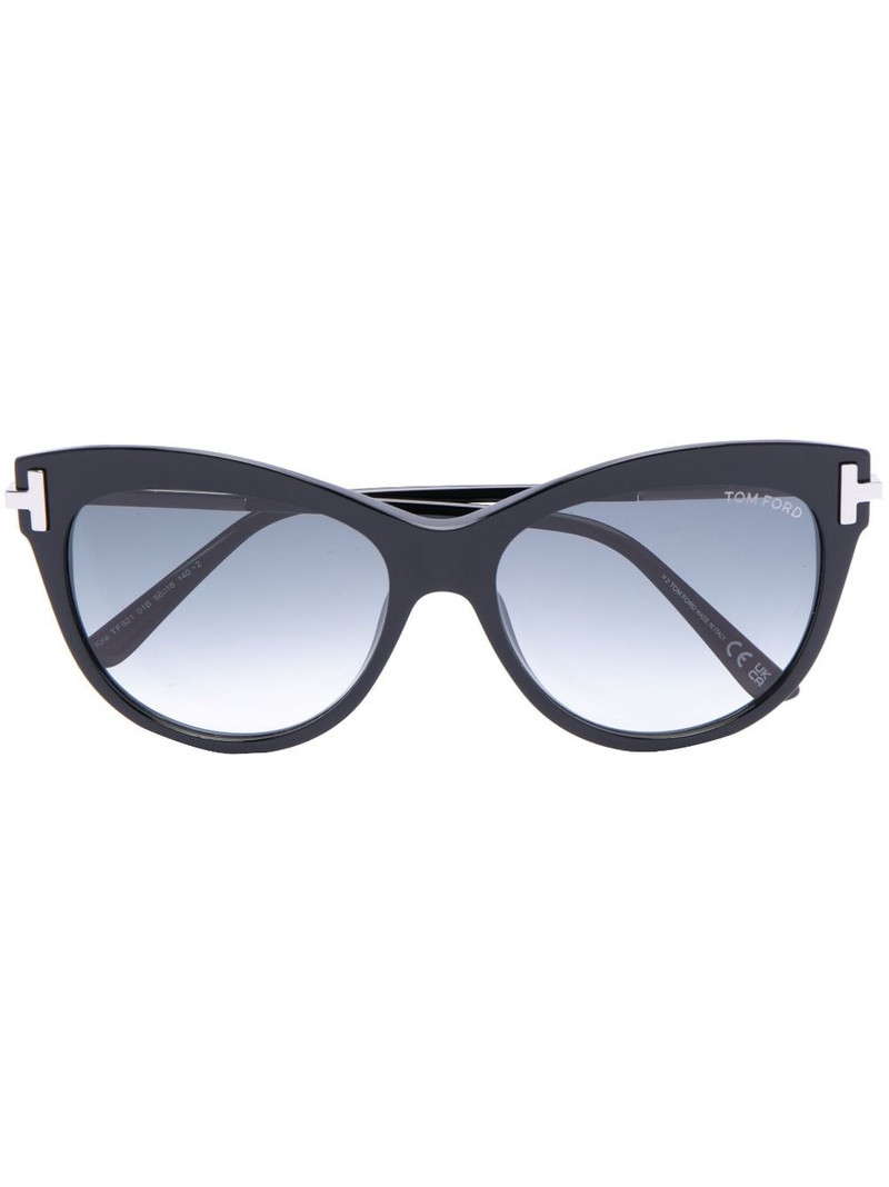 cat-eye frame logo sunglasses 1