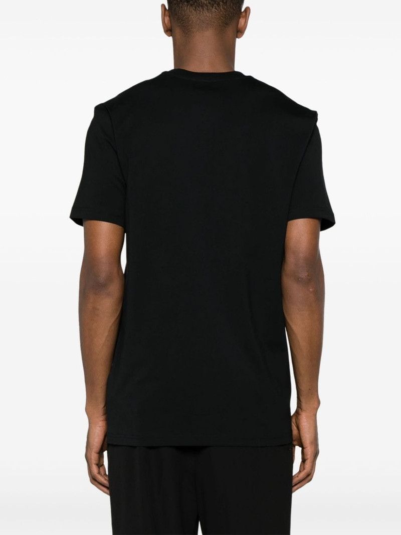 logo-appliquÃ© cotton T-shirt 4