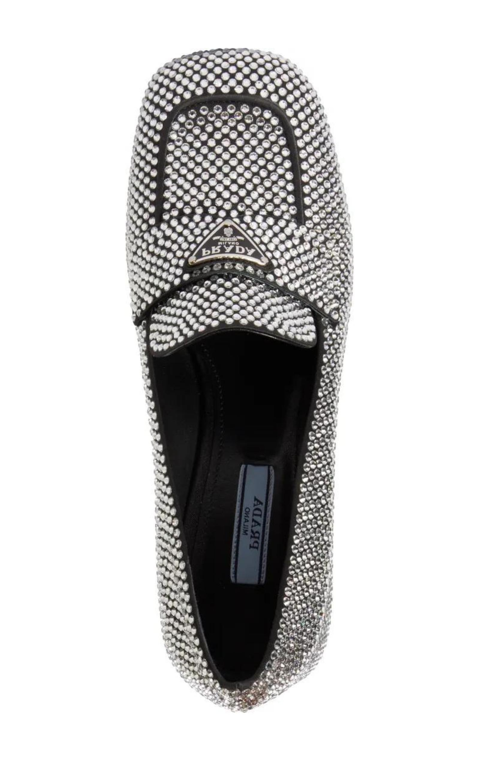 Crystal-embellished Logo-plaque Loafers - 6
