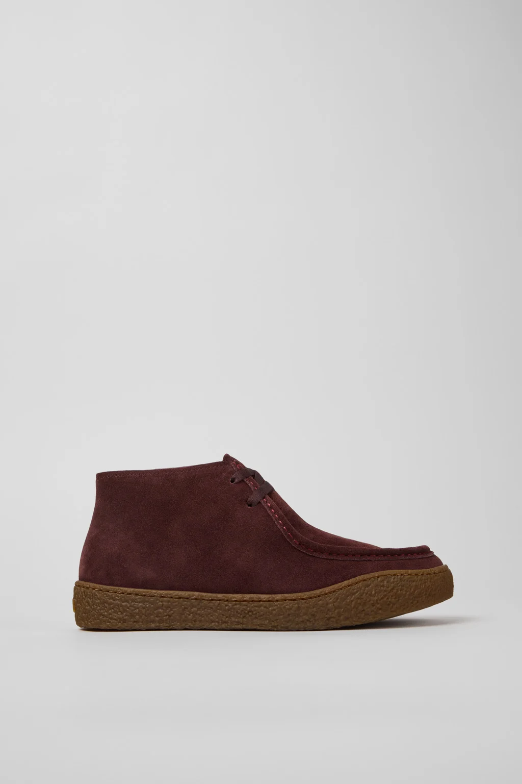 Peu Terreno Burgundy Suede Ankle Boots for Men. - 1