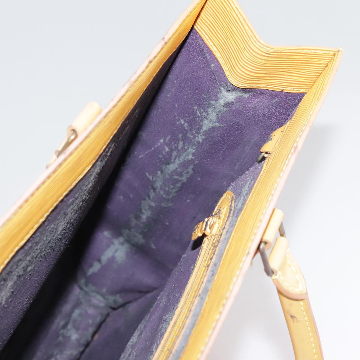 LOUIS VUITTON Epi Sac Plat Hand Bag Yellow M52079 - 14