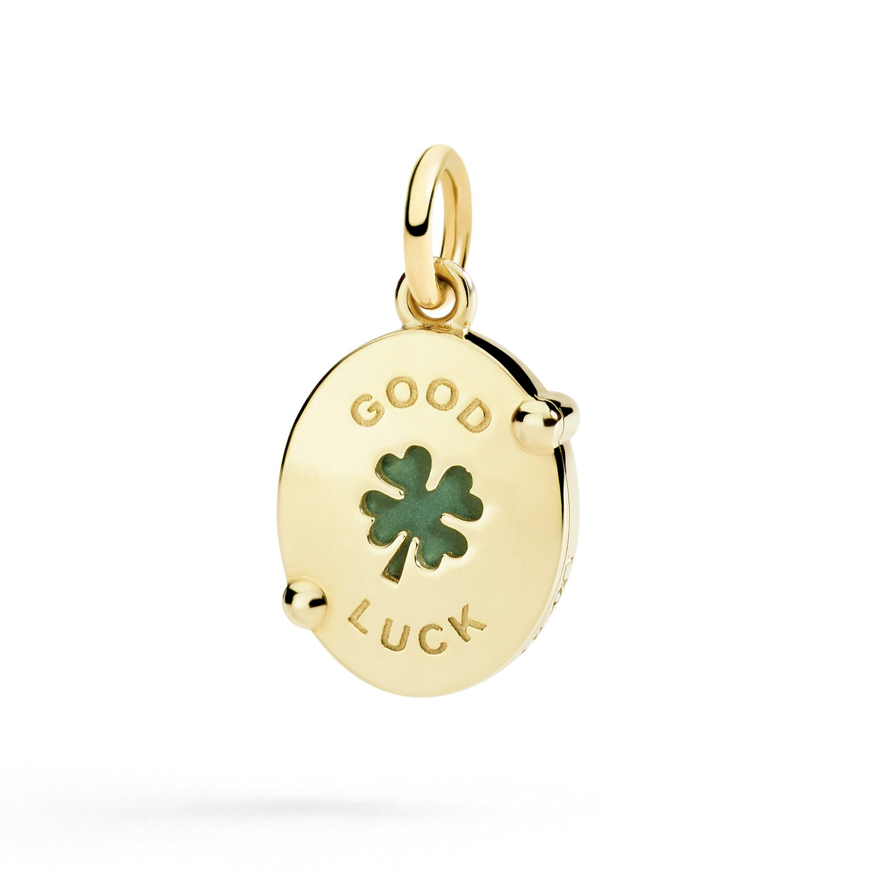 FOUR-LEAF CLOVER CAMEO CHARM - 2