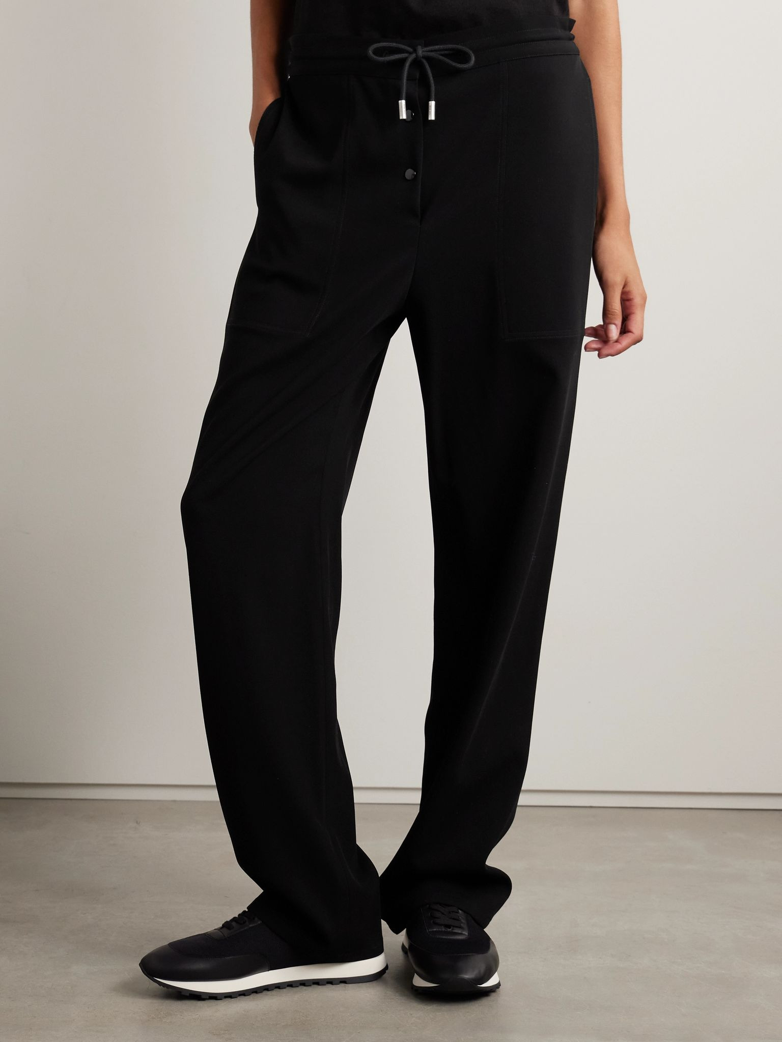 Bonnette wool-blend straight-leg pants Black - 3