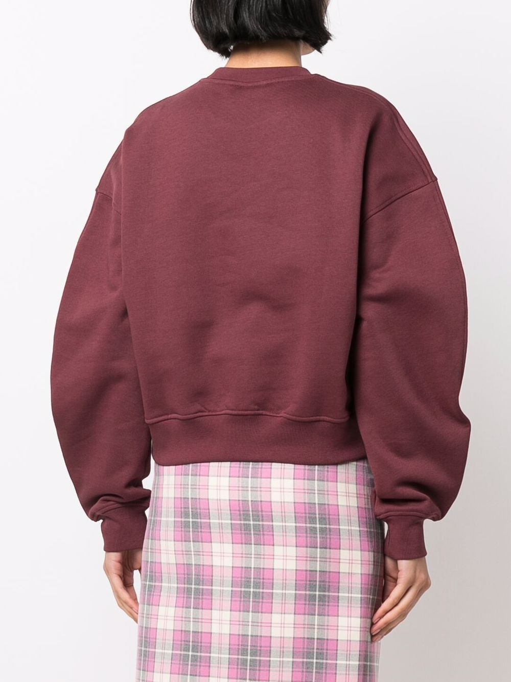 logo-print balloon-sleeved sweatshirt - 4