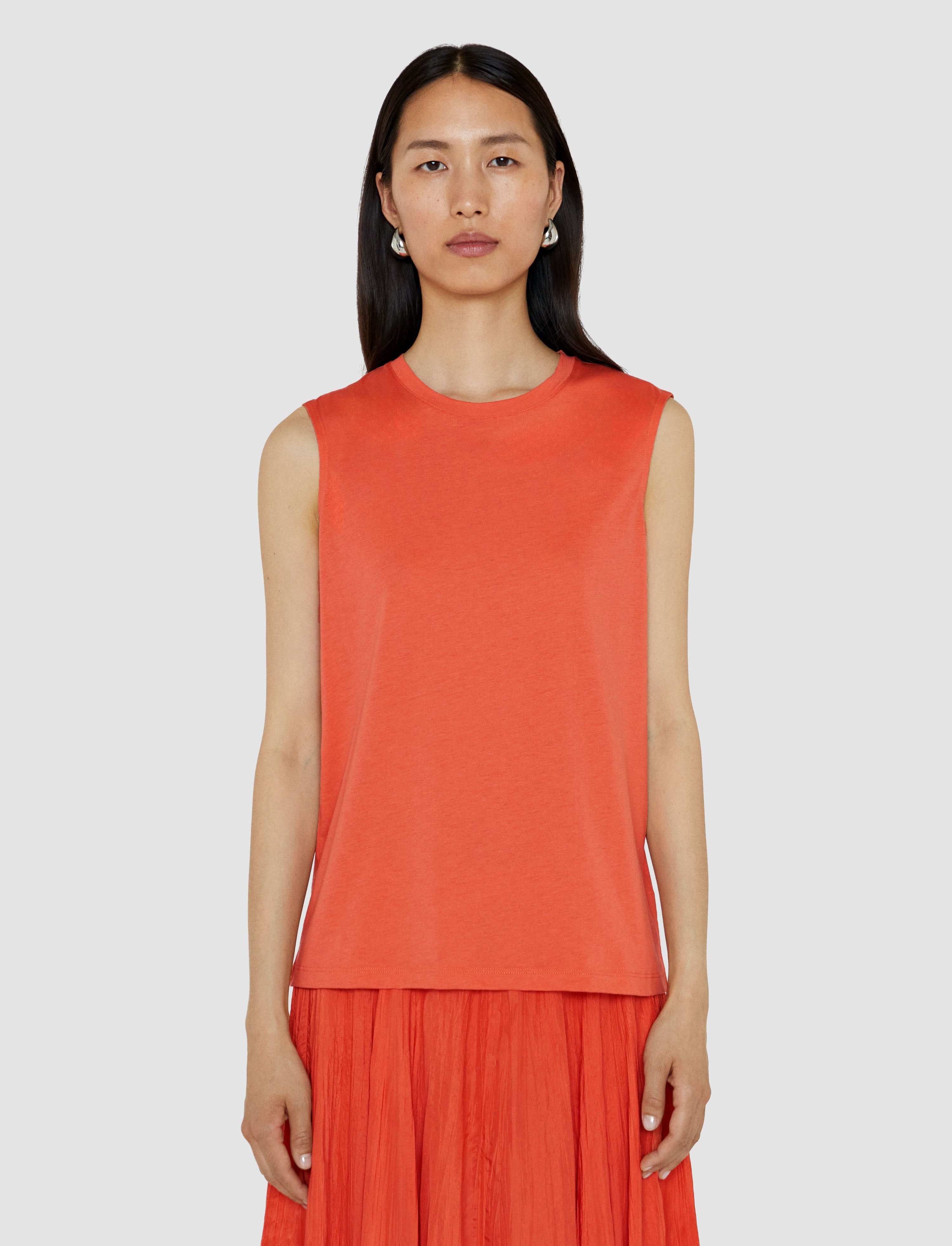 Cotton Silk Jersey Tank Top - 3