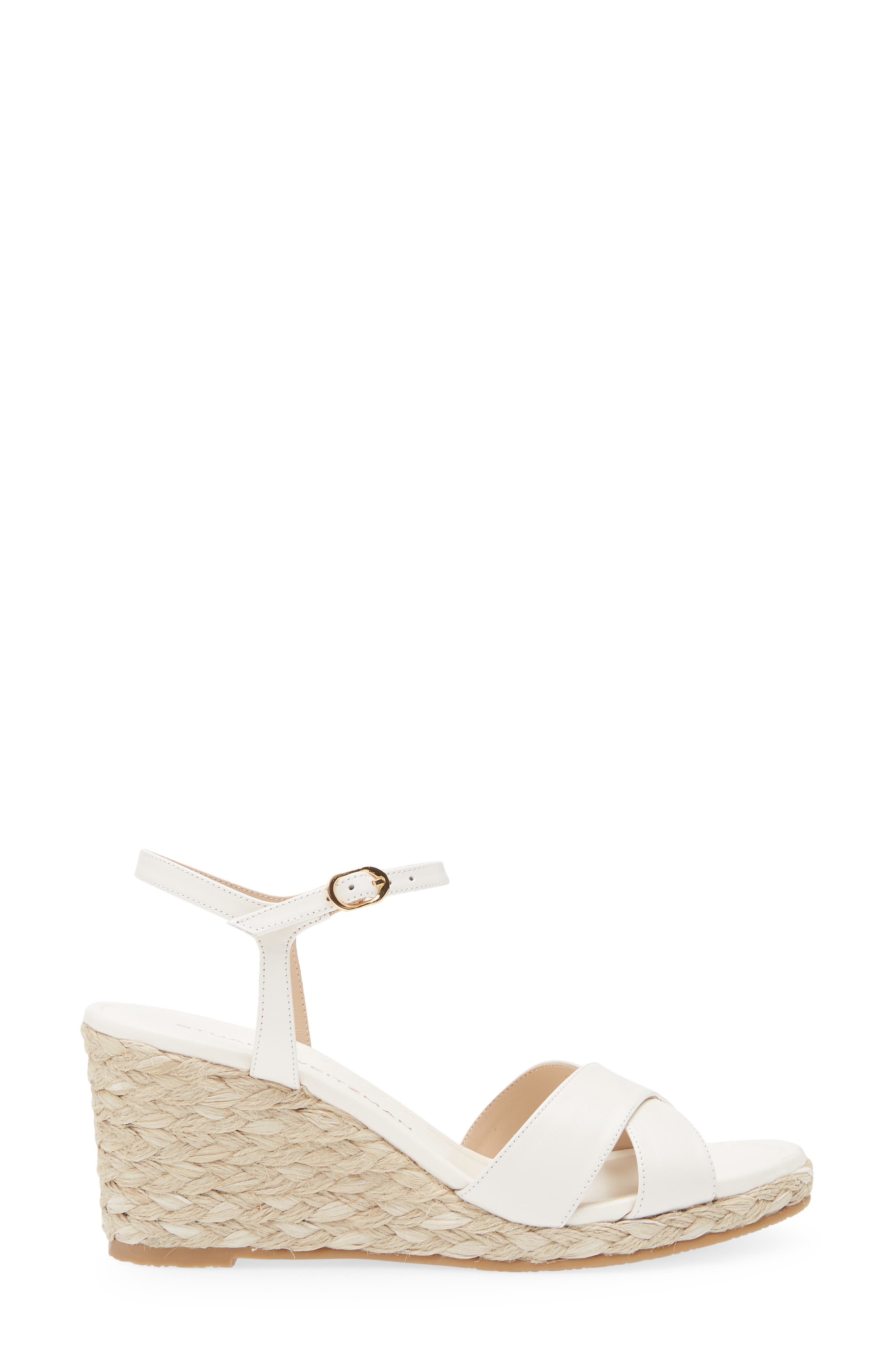 Stuart Weitzman Dayna Espadrille Wedge Sandal in Cream/Natural at Nordstrom - 3