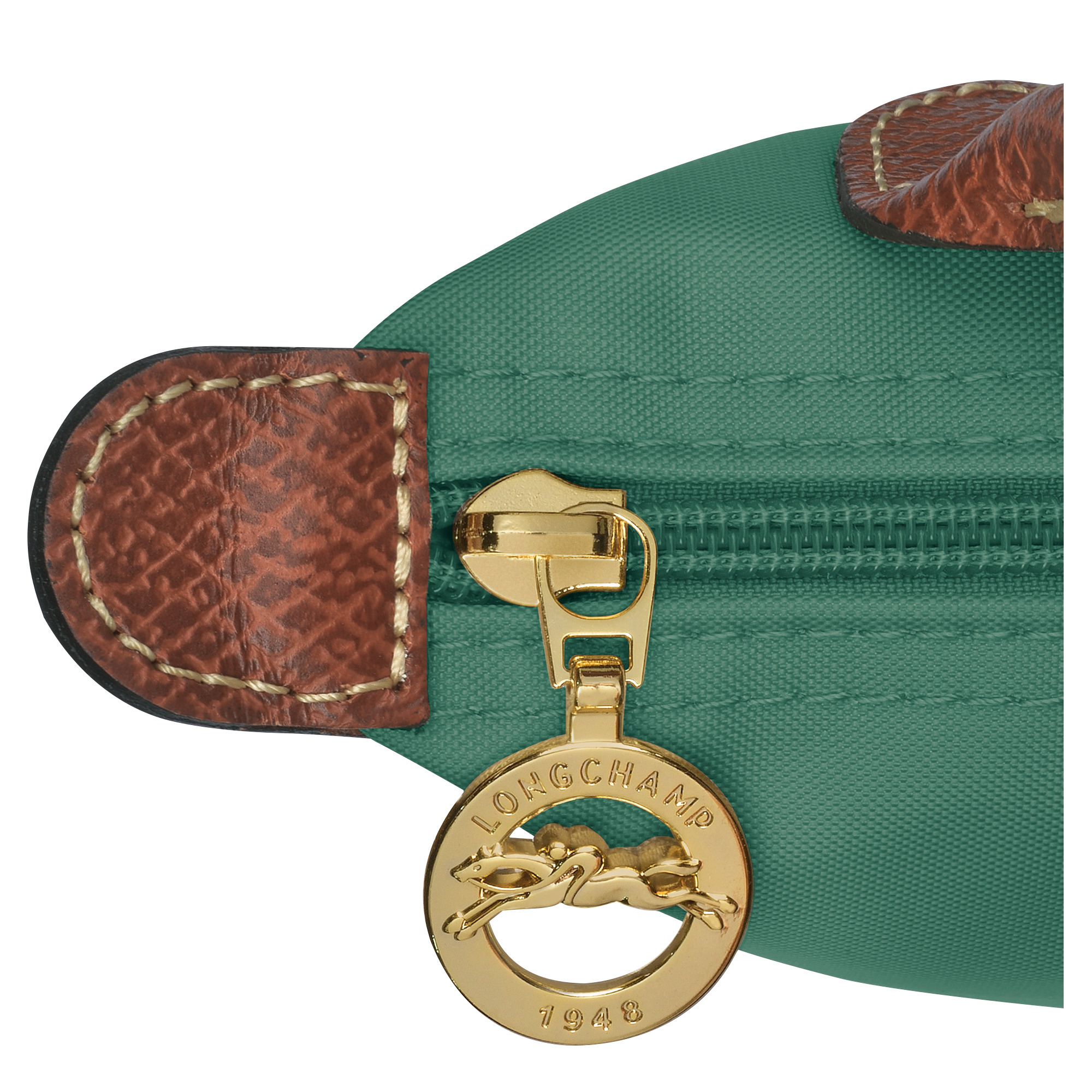 Le Pliage Original Pouch with handle Sage - Recycled canvas - 5