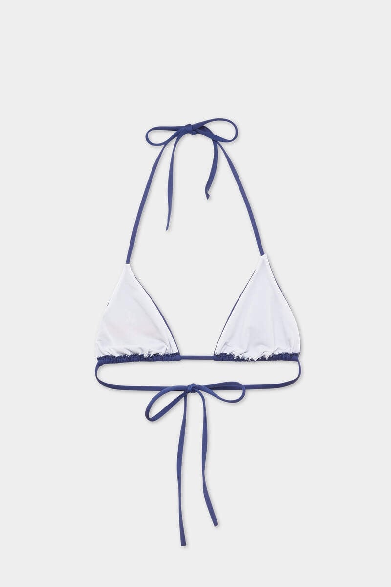 SUMMER LOVERS TRIANGLE BIKINI TOP - 2