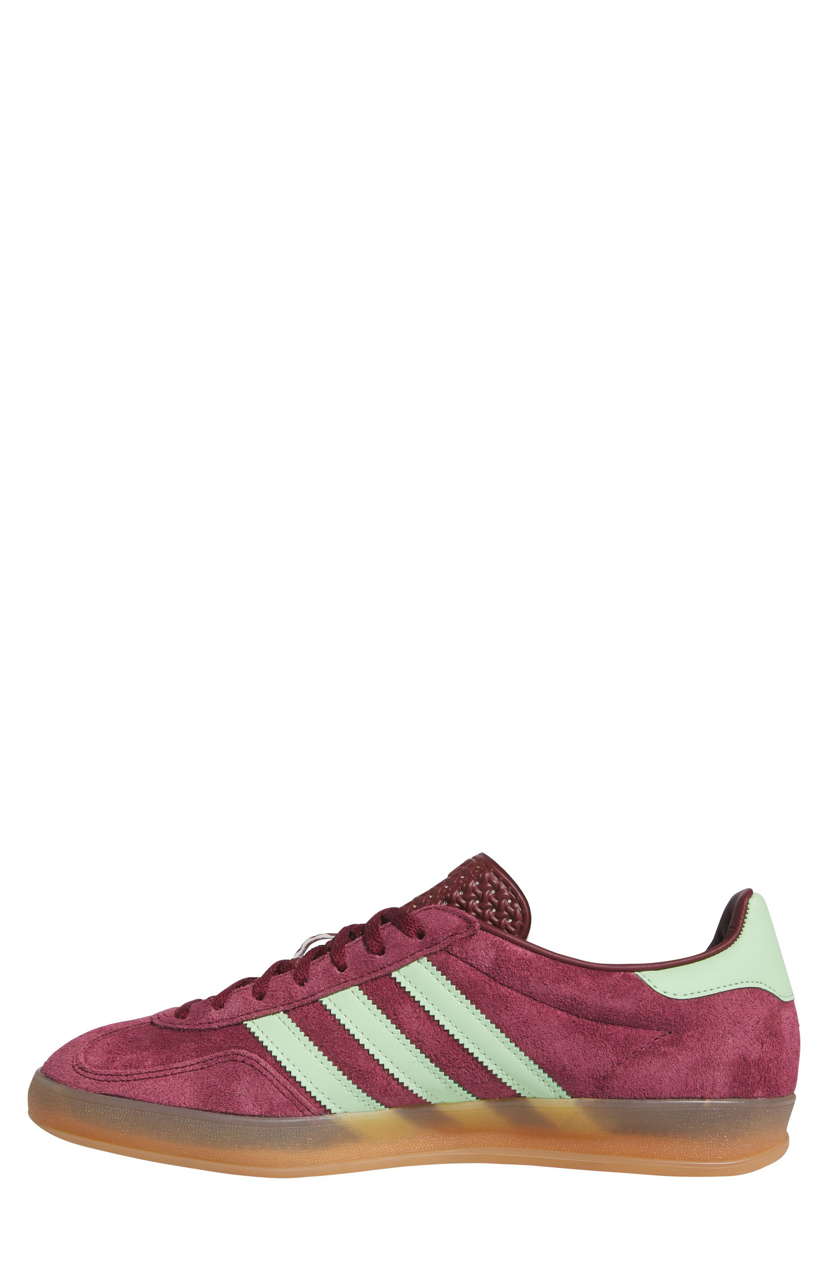 adidas Gazelle Indoor Sneaker in Red/Green Spark/Gum 3 at Nordstrom - 6