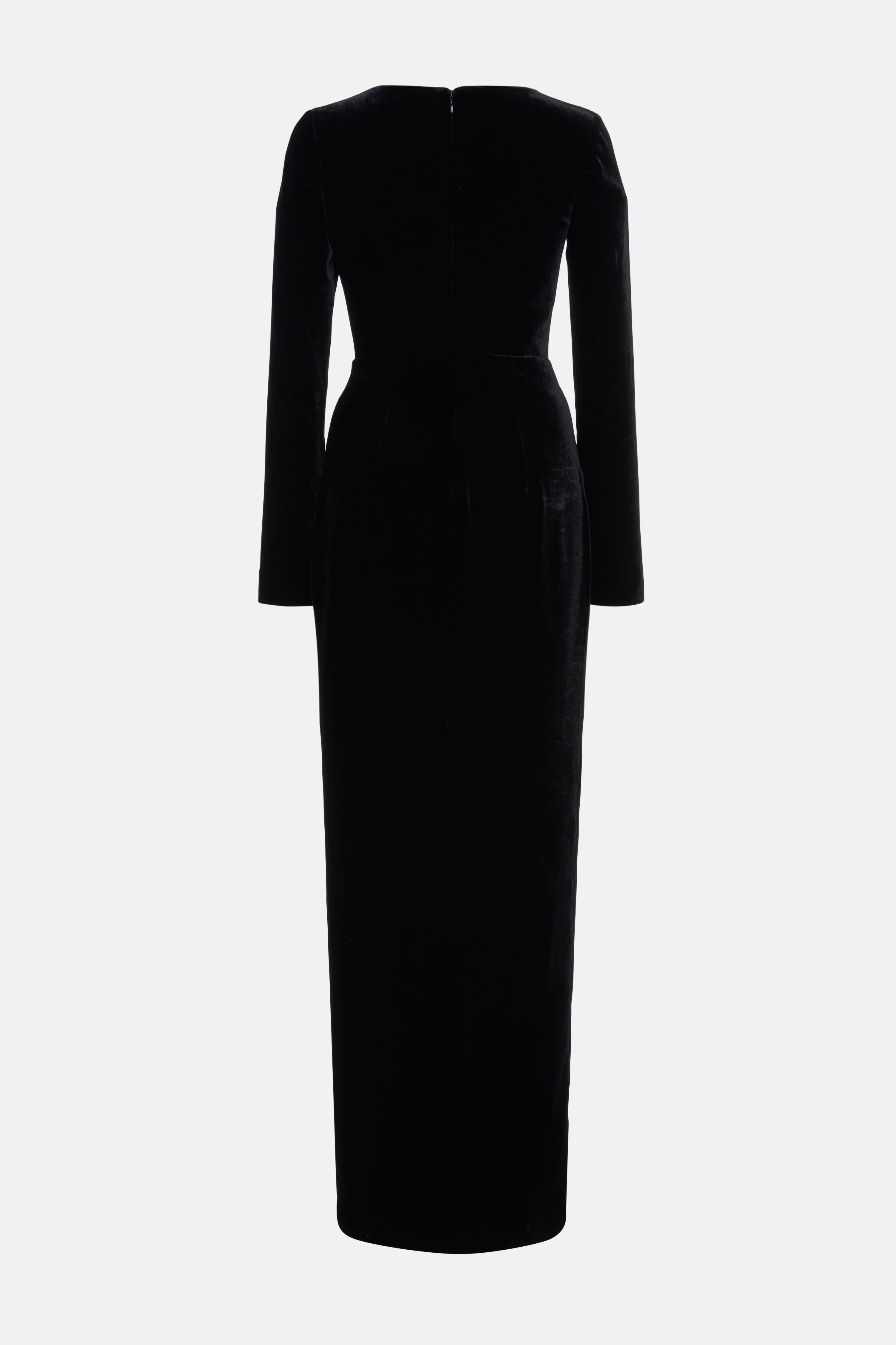STRETCH VELVET DRESS - 2