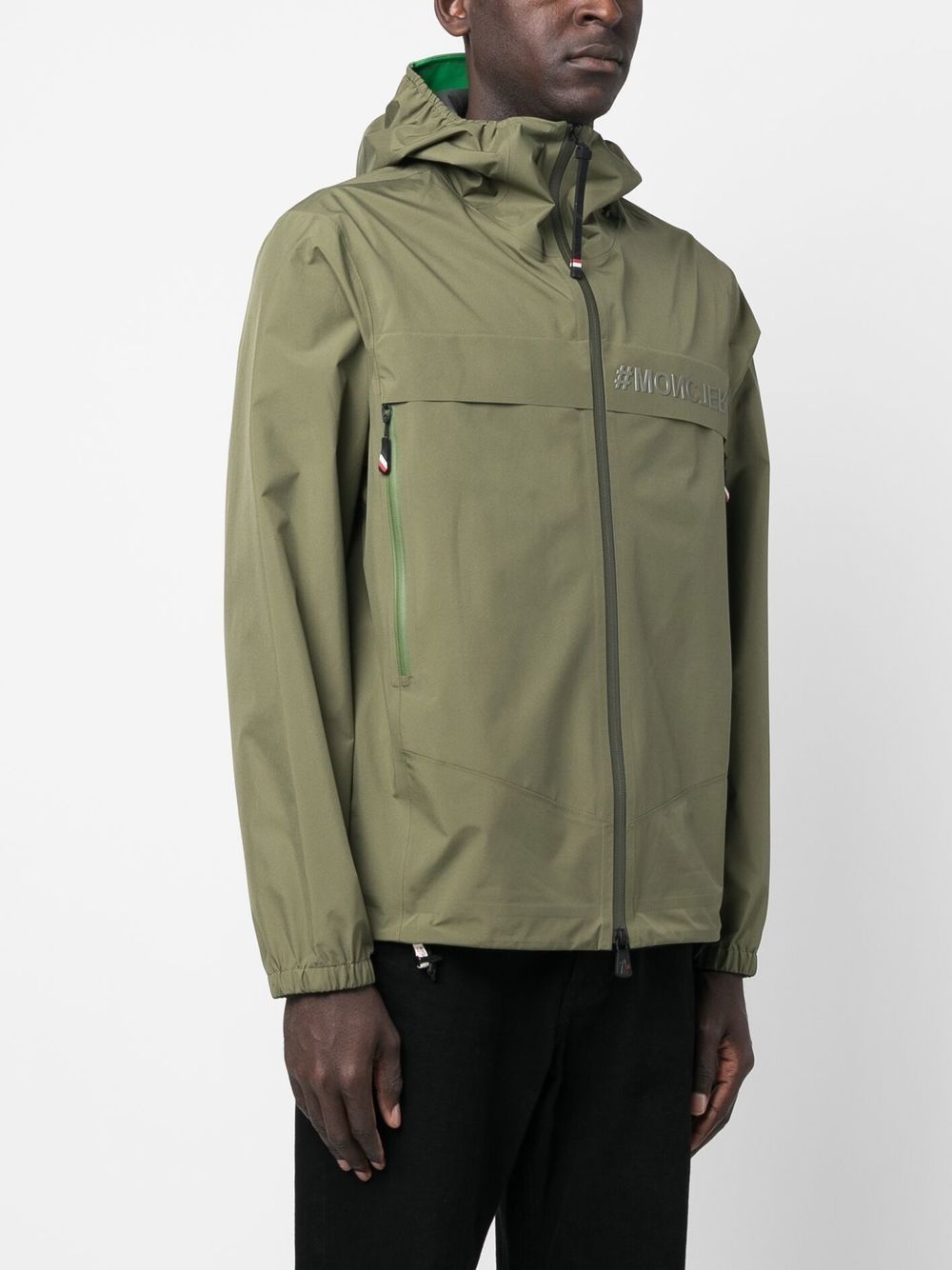 logo-print jacket - 3