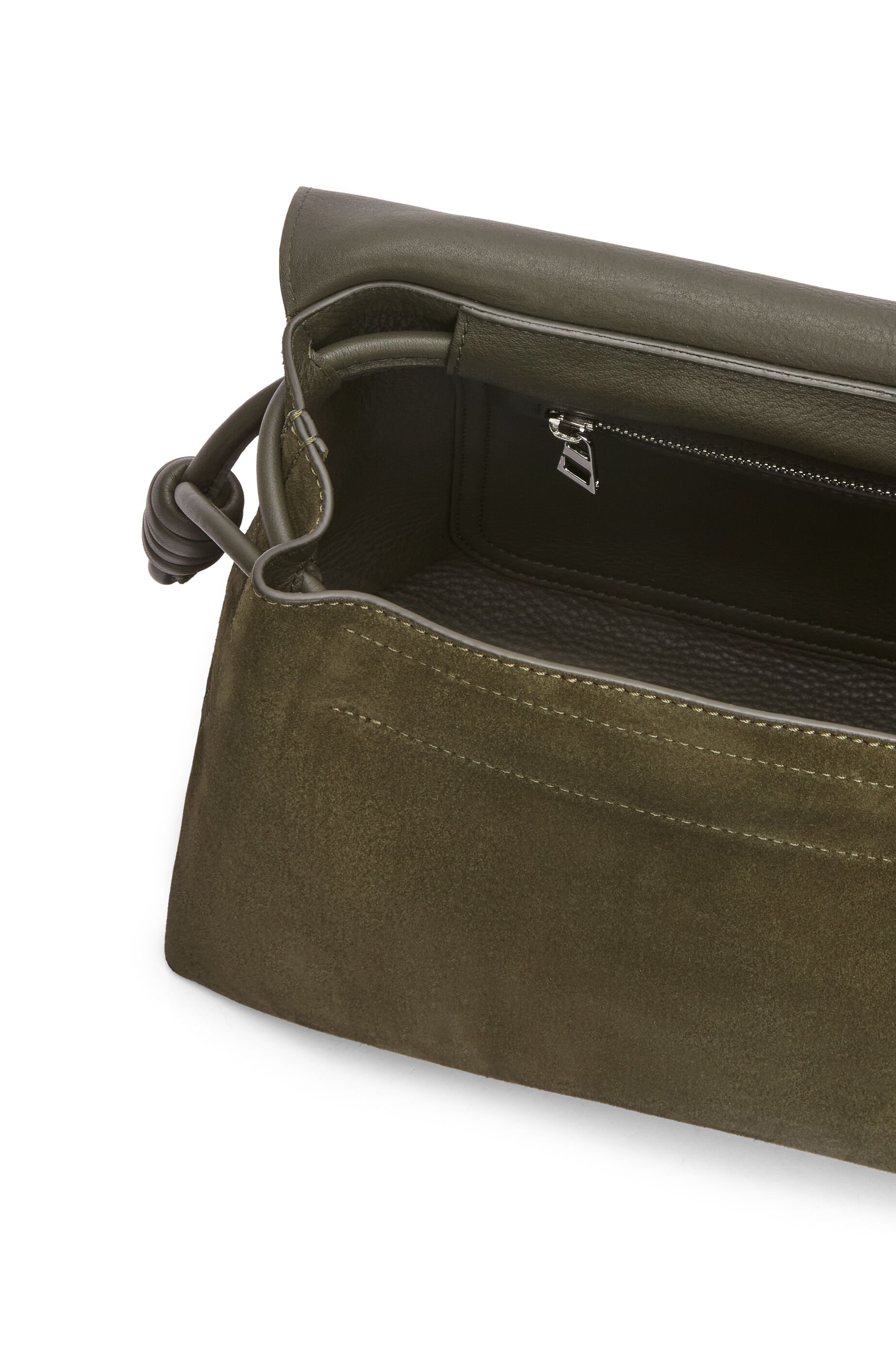 Flamenco satchel in suede calfskin - 6