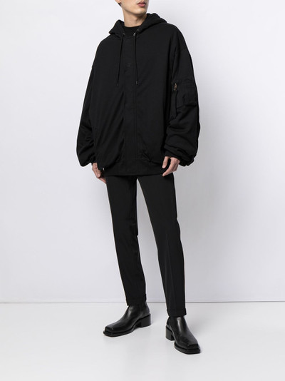 BALENCIAGA padded hooded jacket outlook