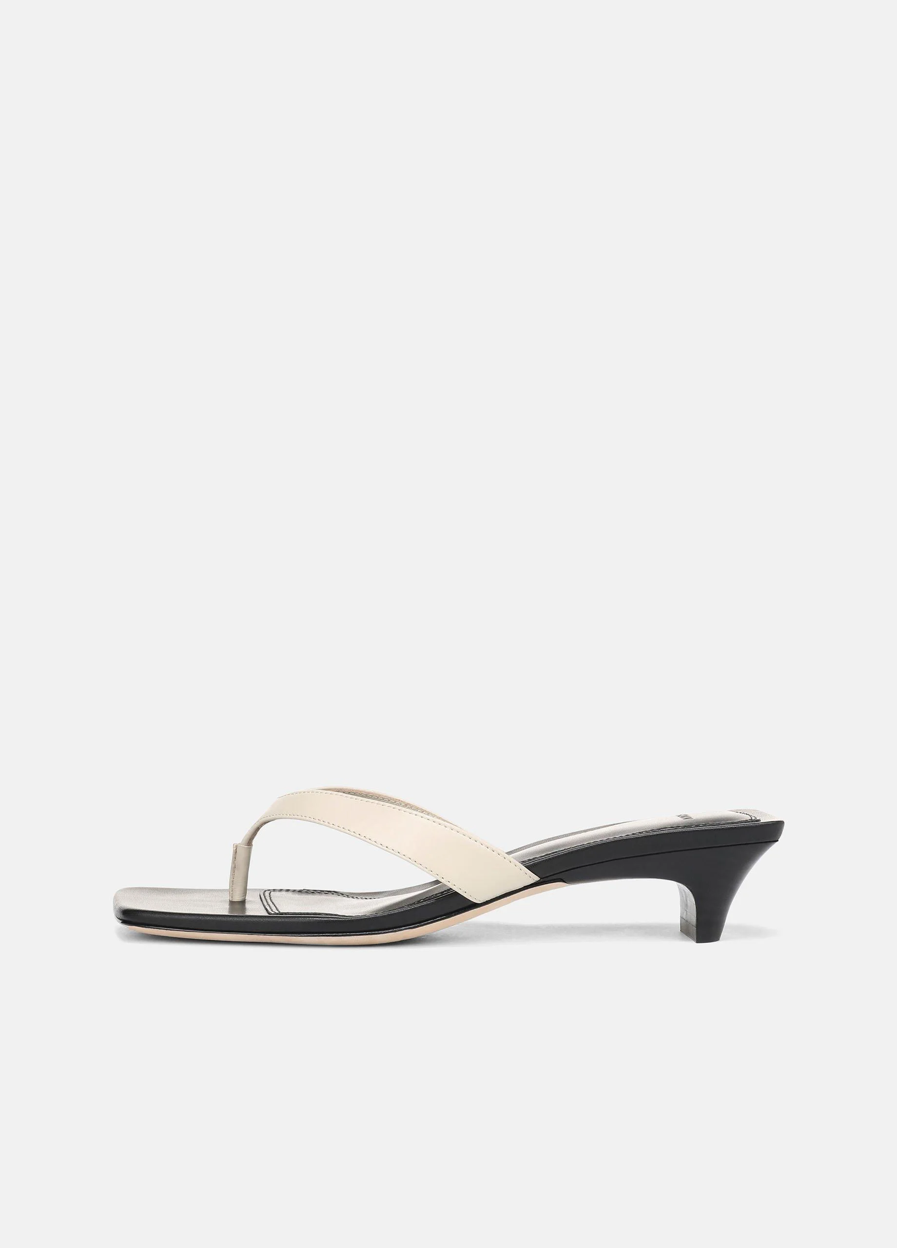 San Juan Leather Heeled Thong Sandal - 1