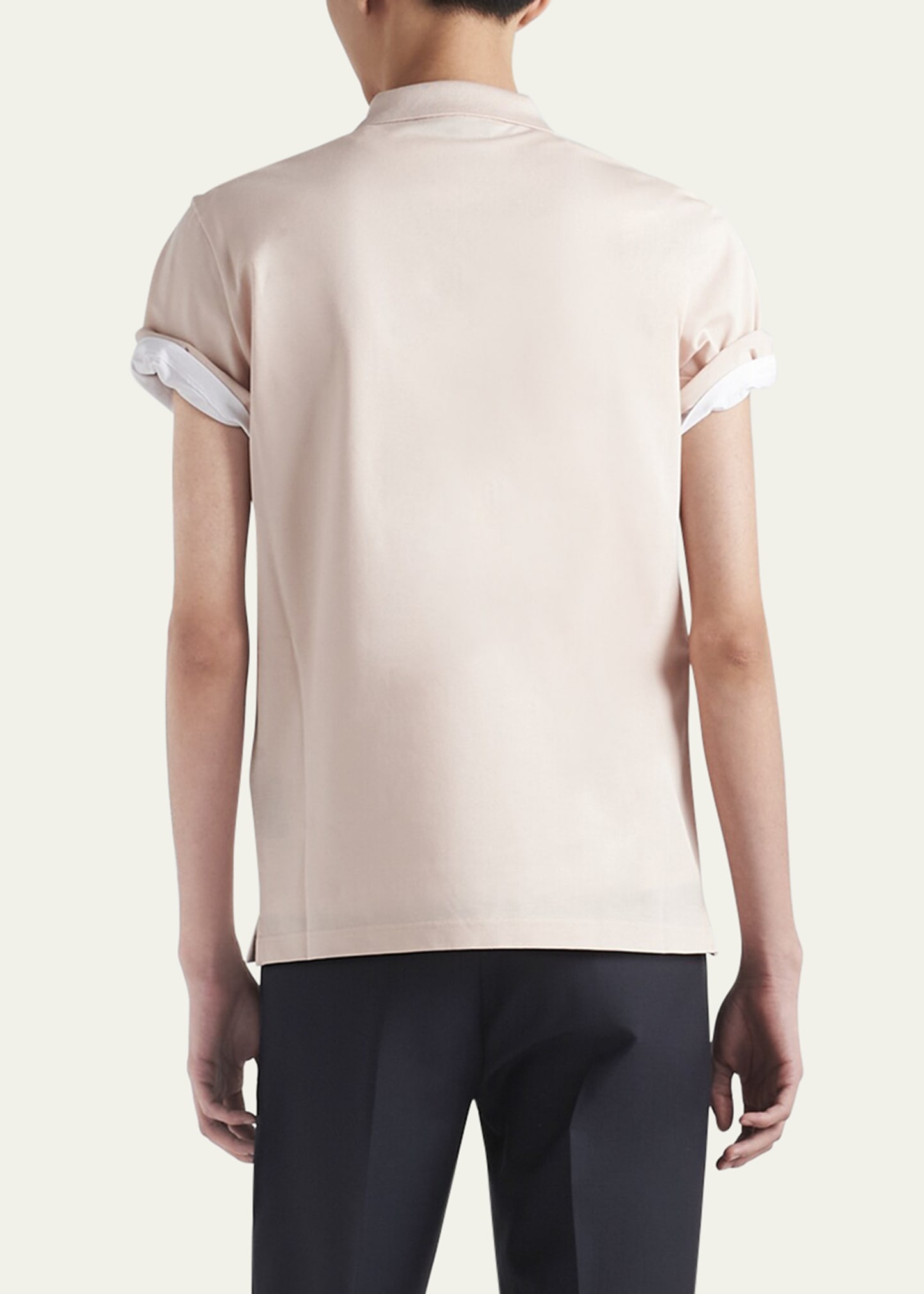 Men's Slim Pique Knit Logo Polo - 3