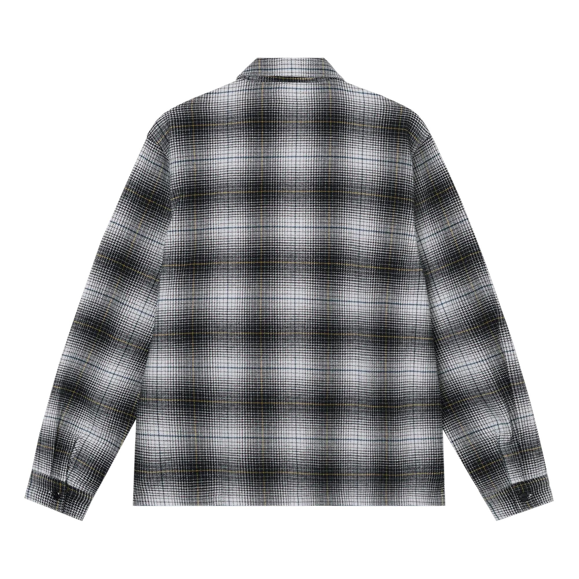Stussy Paul Shadow Plaid Zip Shirt 'Black' - 2