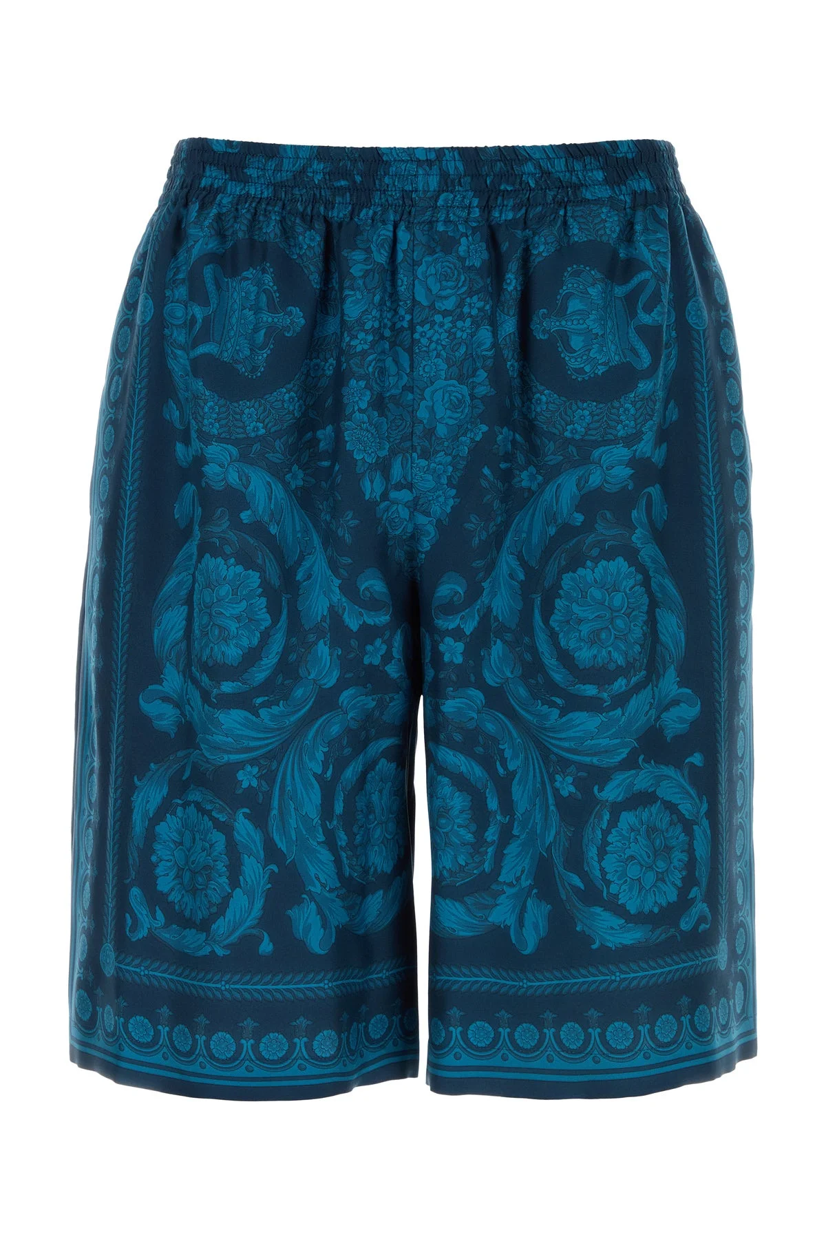Printed silk bermuda shorts - 1
