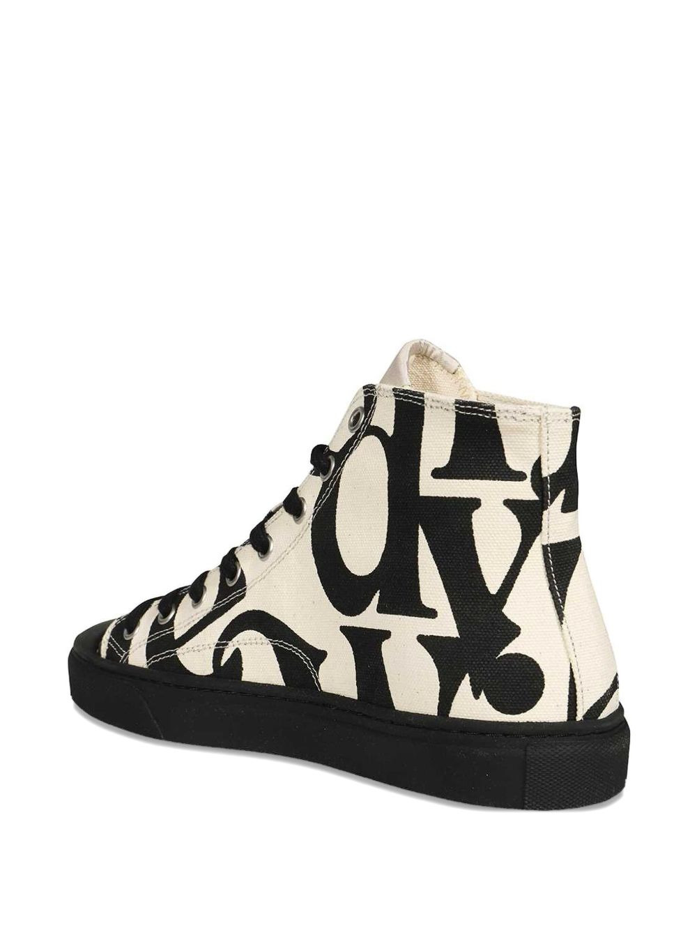 orb-print sneakers - 3