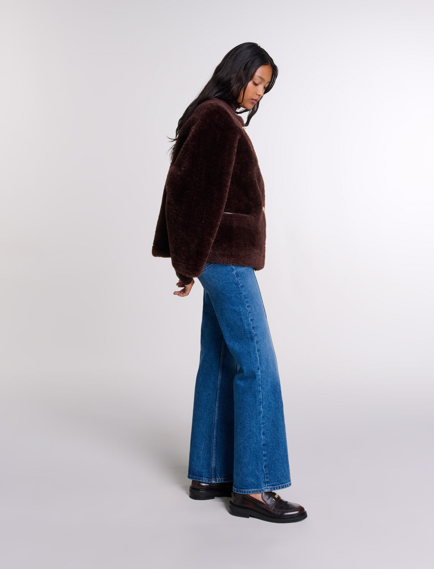 Short faux fur coat - 3