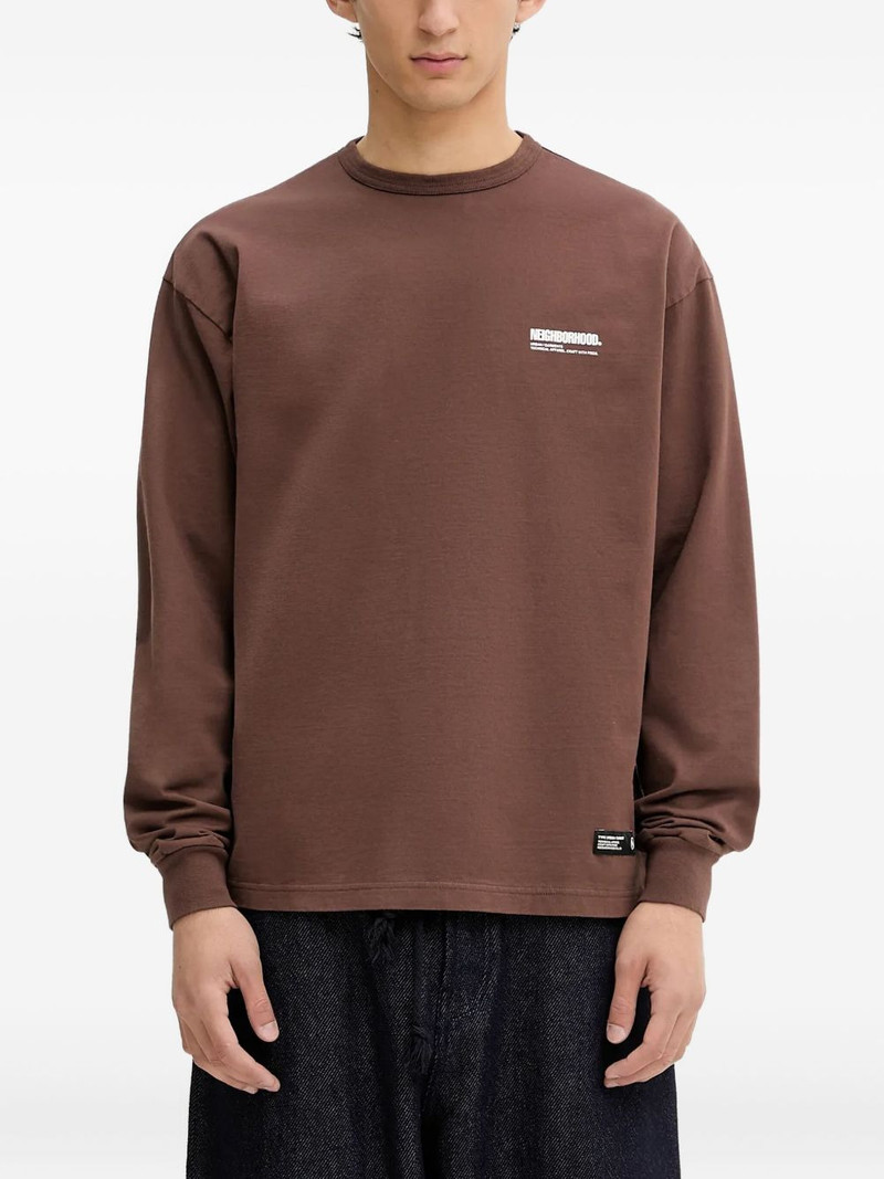 logo-print long-sleeve sweatshirt 1