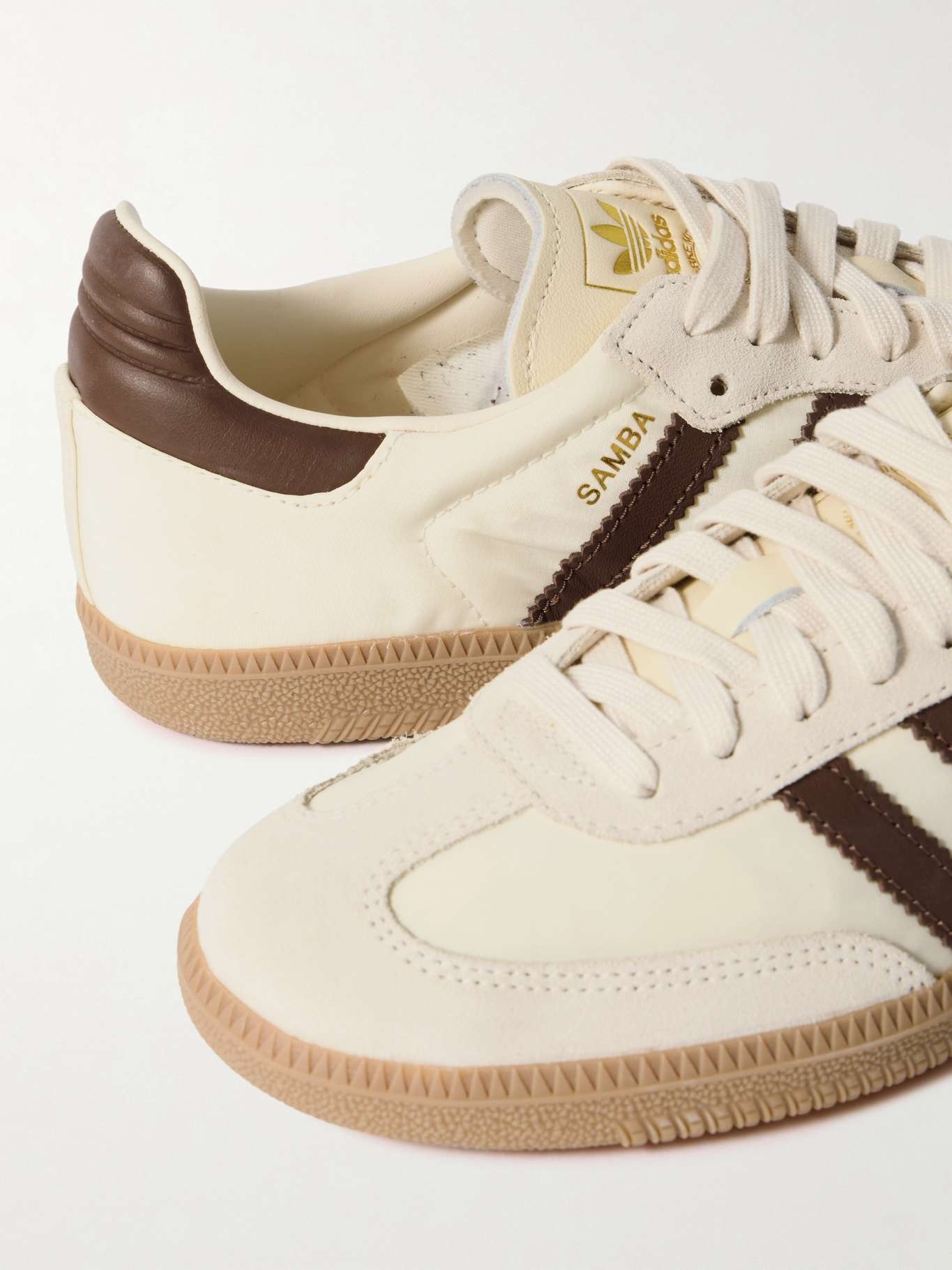 Samba OG suede-trimmed leather and nylon sneakers - 4