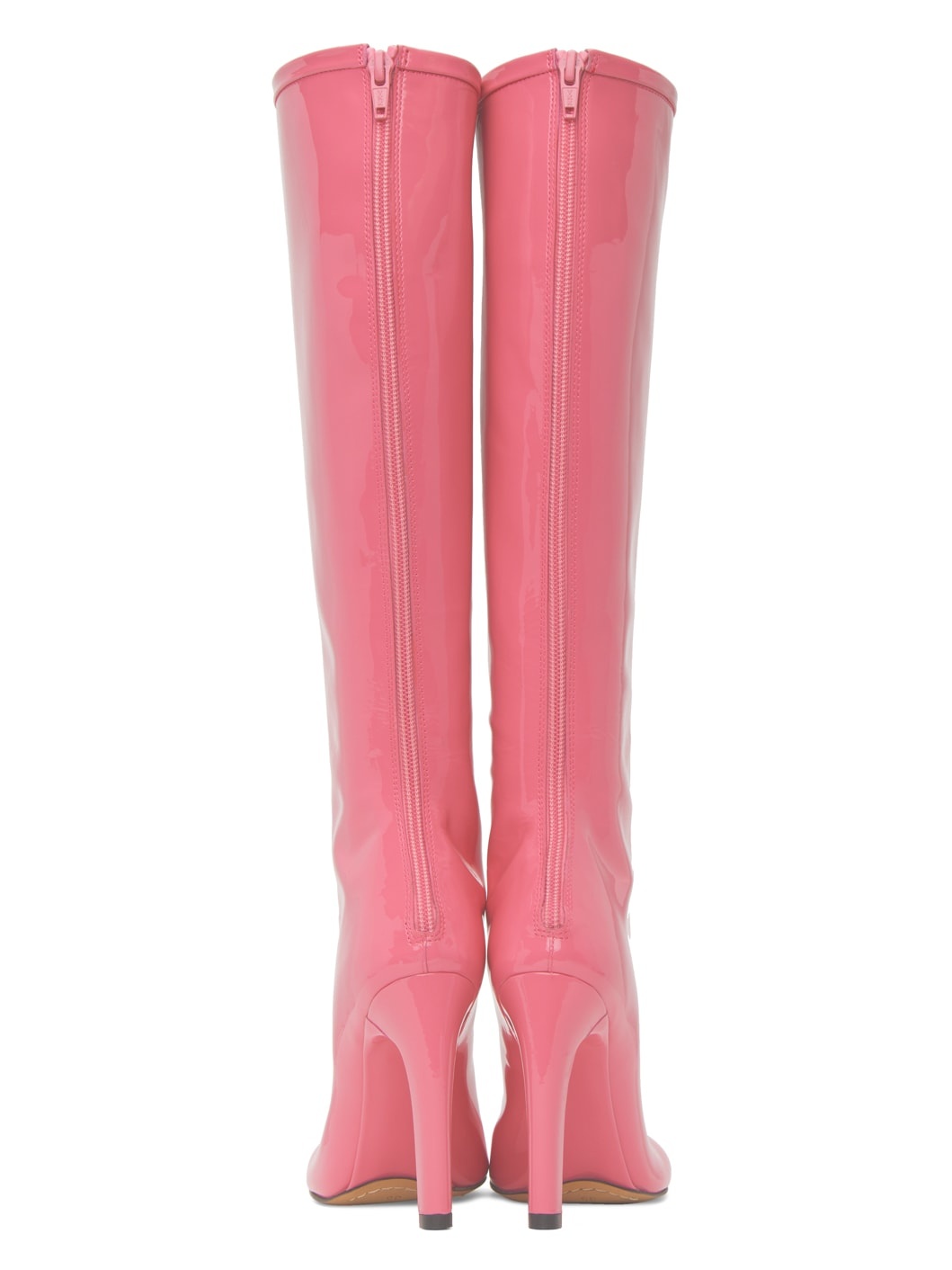Pink Structured Tall Boots - 2