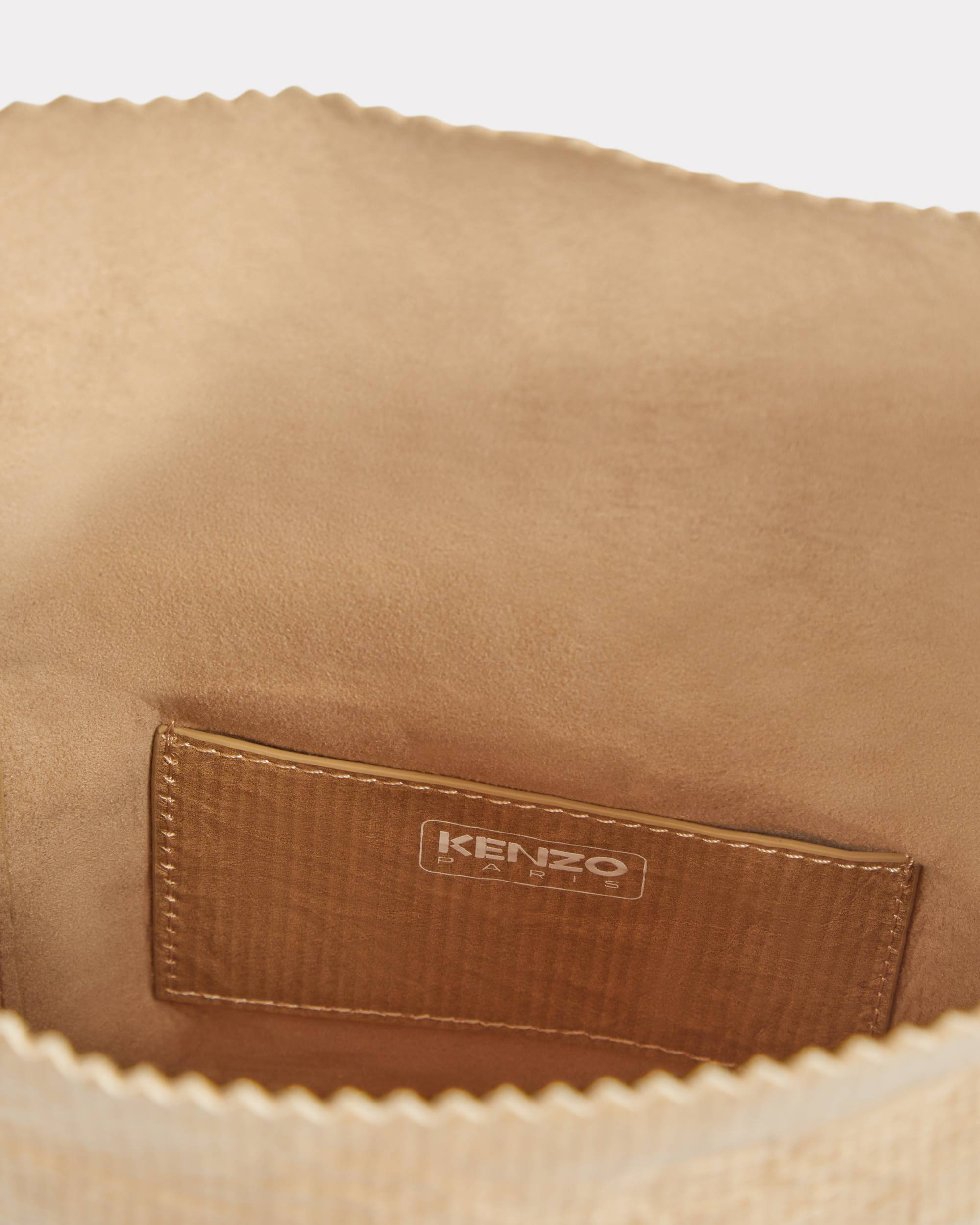 'KENZO Paper' pouch on strap in leather - 5