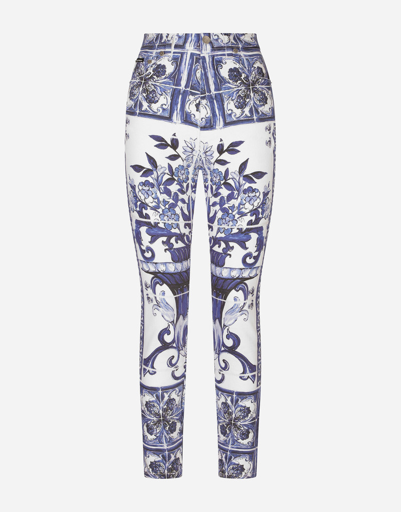 Majolica-print Grace jeans 1