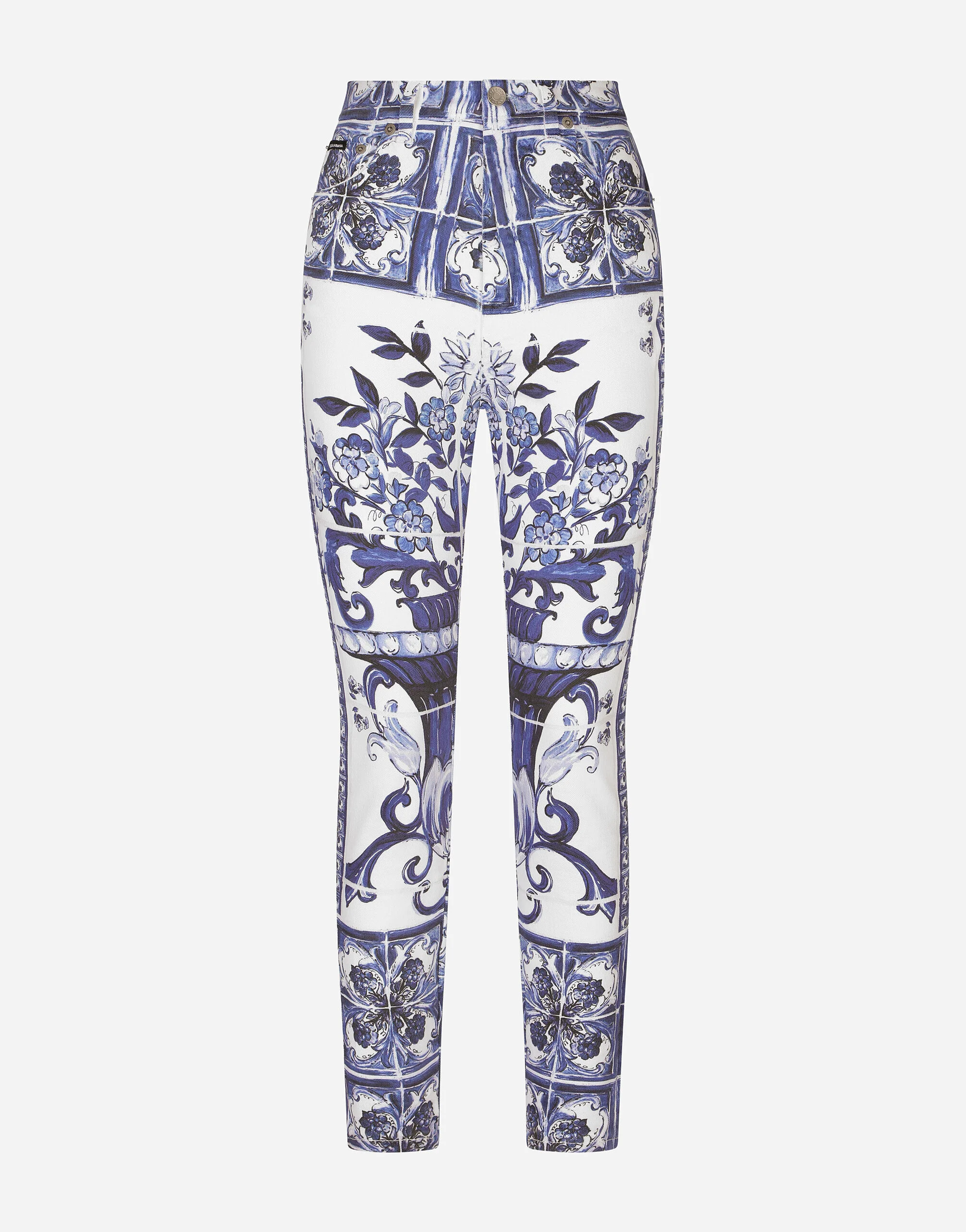 Majolica-print Grace jeans - 1