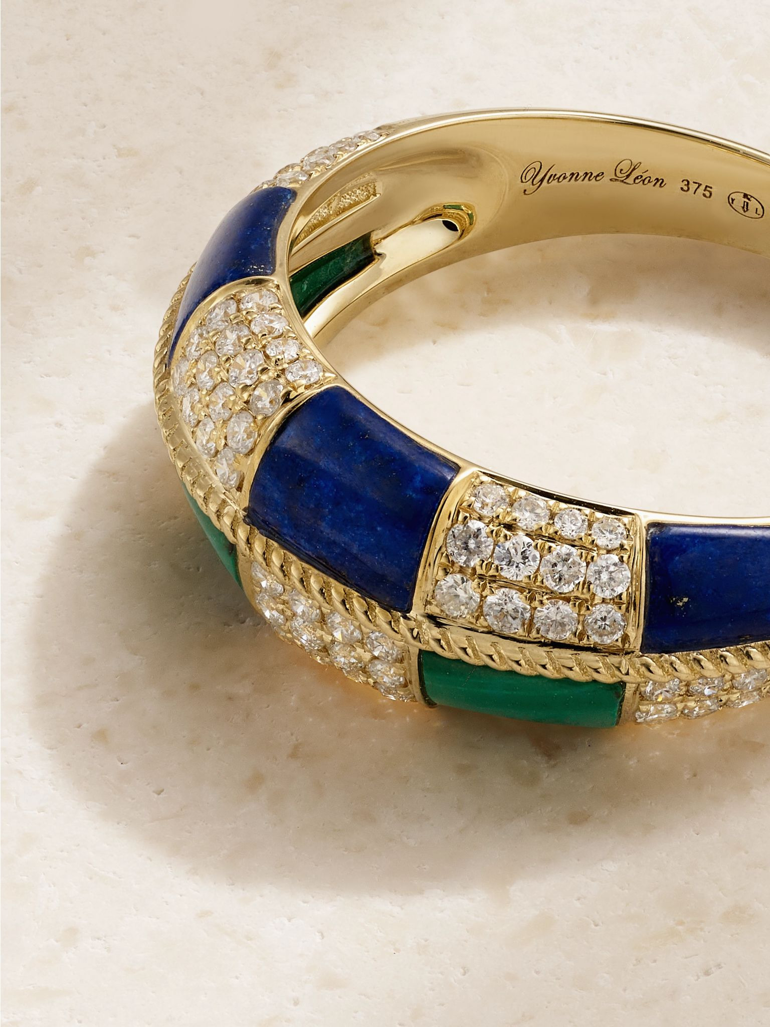 Alliance 9-karat gold multi-stone ring Gold - 4