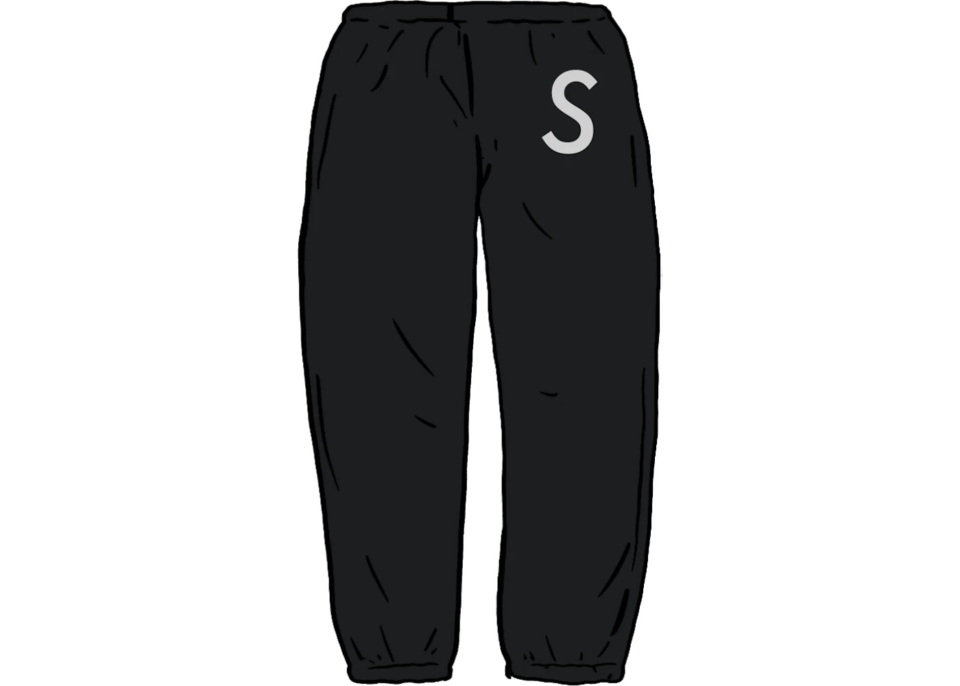 Supreme Swarovski S Logo Sweatpant Black - 1