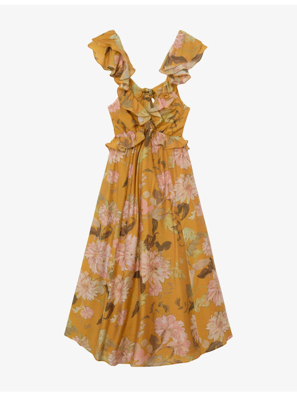 Lucy Floral-Print Woven Midi Dress - 1