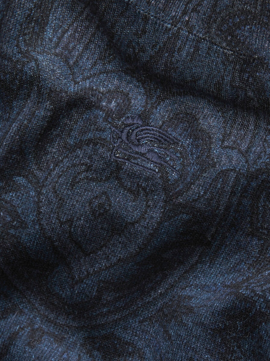 SILK AND CASHMERE PAISLEY SWEATER - 6