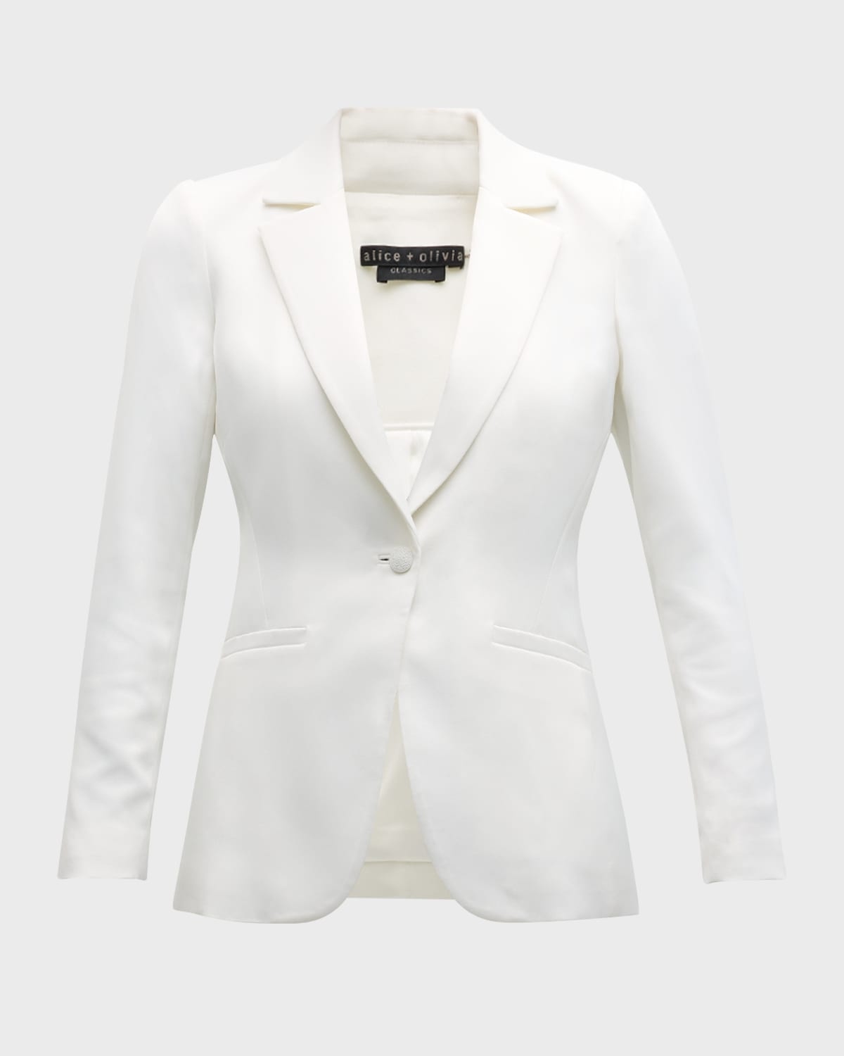 Blake Fitted Satin Blazer - 1